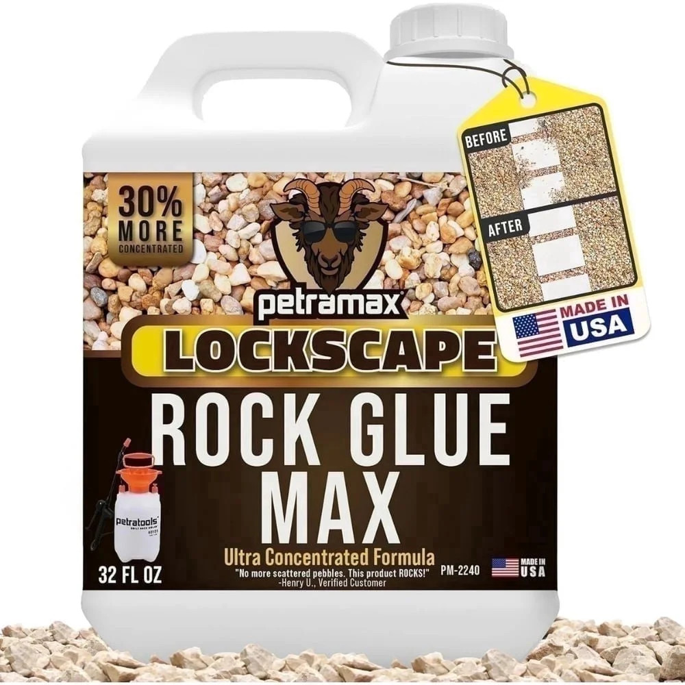 Petramax Lockscape Rock Glue for Landscape, Wide Coverage Mulch Glue, 32 oz | Walmart (US)