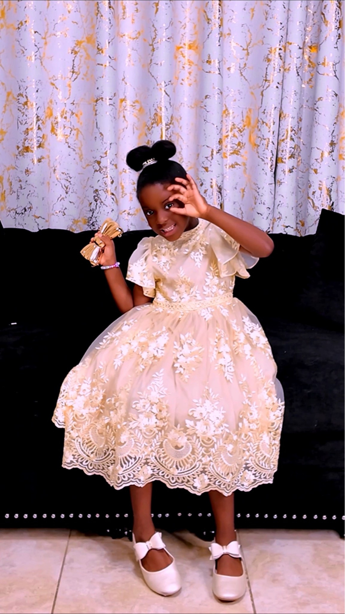 Rocking my champagne gold Princess dress

#LTKKids