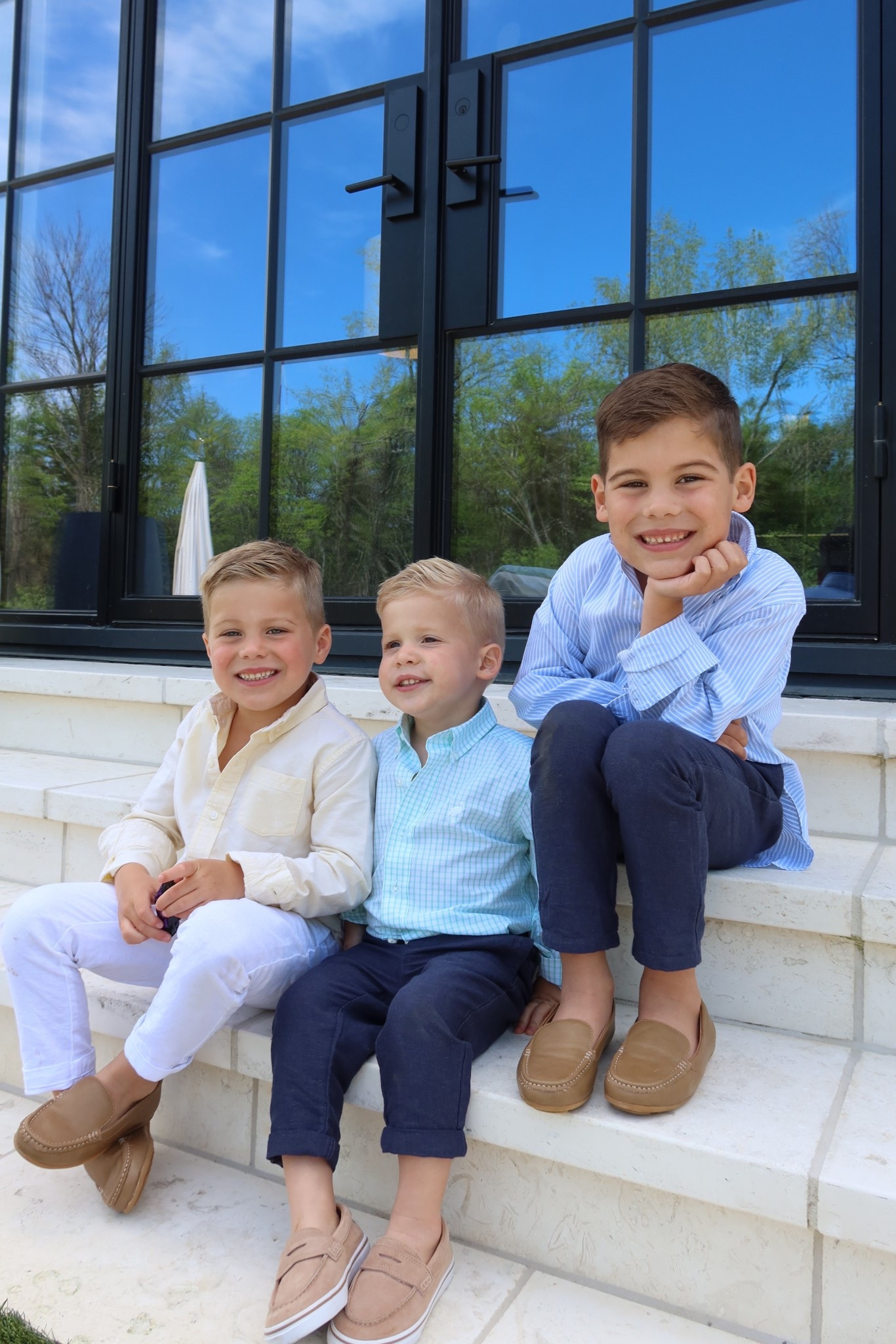 Sharing the bot’s Easter outfits- great for any dressy occasion. Pants are Janie & Jack (I size down one size for a more fitted look). 
Ollie’s yellow button down is old, but linking similar- Gray & Ollie’s are from Beaufort Bonnet. All button downs run tts in my opinion. 
Gray & Ollie’s shoes are from a brand called Oomphies- they are super soft & flexible! I got them at a boutique at the beach, but you could search online! August’s shoes are Janie & Jack. 

Easter outfit, boy outfits, boy spring, dressy boy outfit 



#LTKSaleAlert #LTKmomlife #LTKKids