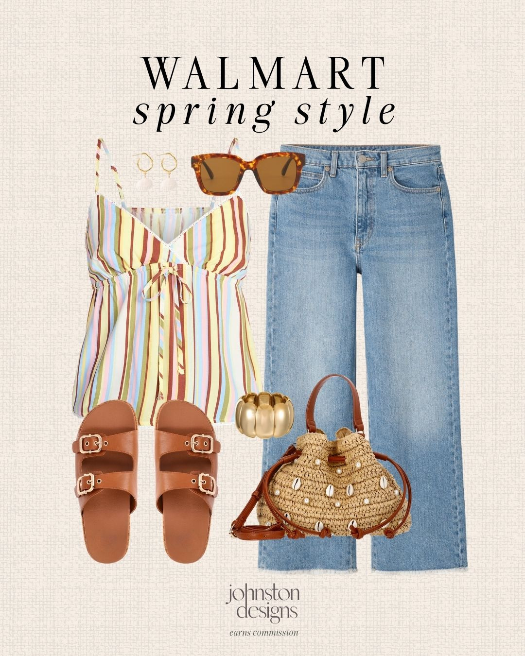 Walmart spring style you’ll reach for all season. 🌸 Colorful + easy pieces styled for everyday.

Wallmart fashion, spring outfit, colorful outfit, casual outfit inspo, denim outfit, wide leg jeans, striped top, spring style outfit, everyday outfit, affordable fashion, walmart finds, woven bag, brown sandals, vacation outfit, beach outfit, warm weather outfit, womens fashion, outfit idea, budget friendly style, amazon style outfit 

 #LTKootd #LTKSeasonal