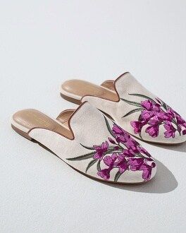 Embroidered Floral Mules | Chico's