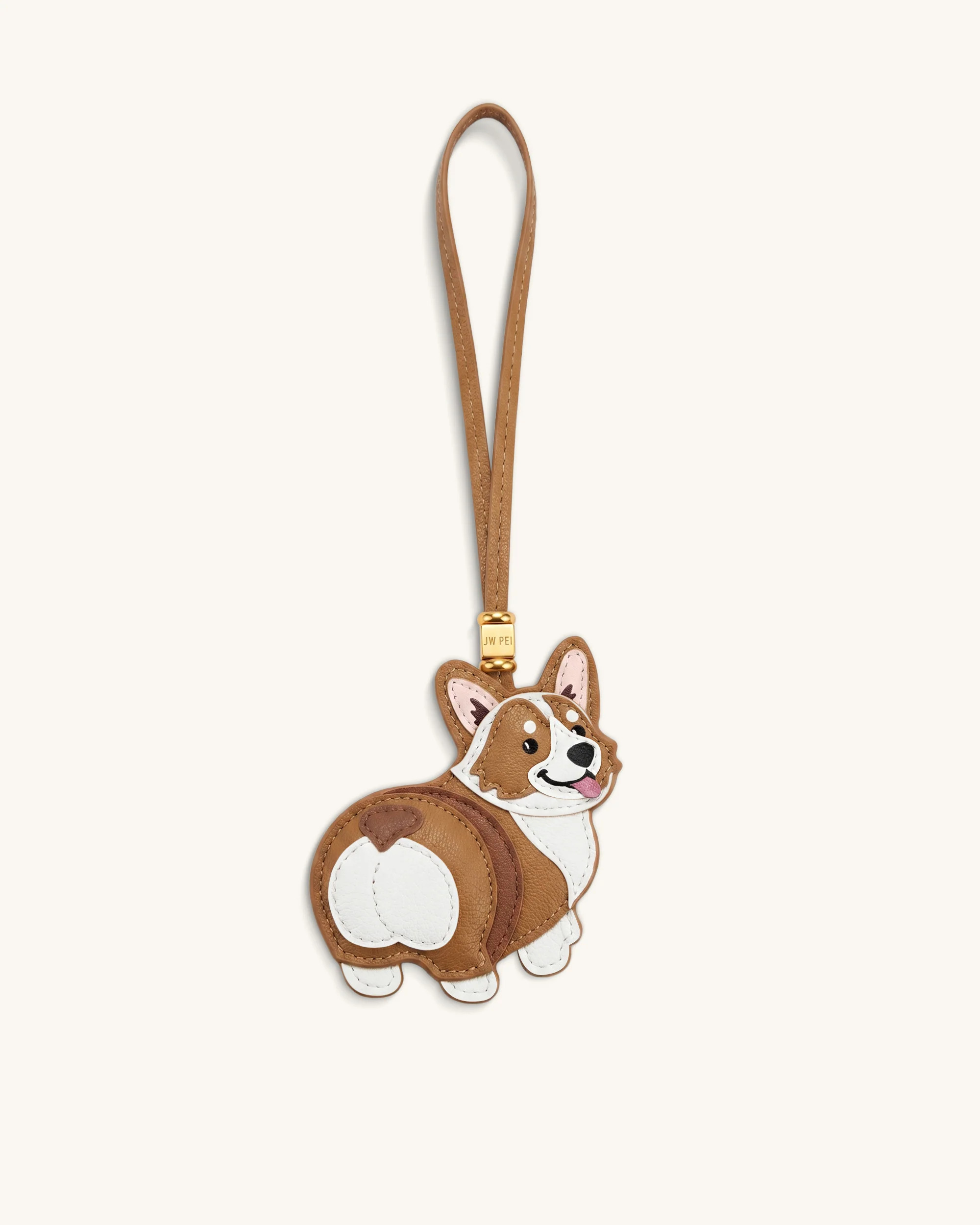 Corgi Bag Charm - Tan Multi | JW PEI US