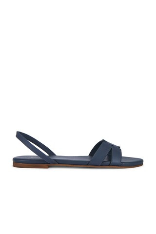 Kaanas Gaia Geo Amulet Pointy Leather Sandal in Navy from Revolve.com | Revolve Clothing (Global)