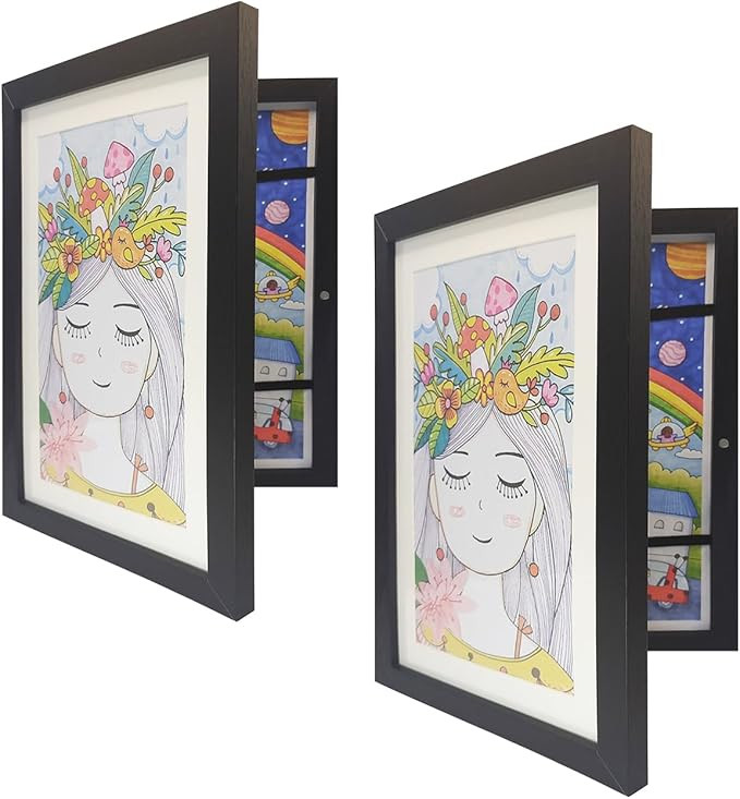 DAGCUXIN Kids Art Frame, Kids Artwork Frames Changeable,8.5"x11" Front Opening Kids Artwork Frame... | Amazon (US)
