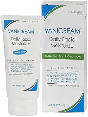 Vanicream Daily Facial Moisturizer, With Hyaluronic Acid, 5 Key Ceramides and Squalane, For Sensi... | Amazon (US)