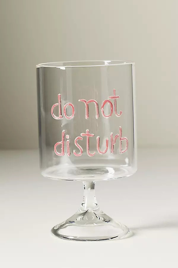 Word Play Wine Glass | Anthropologie (US)