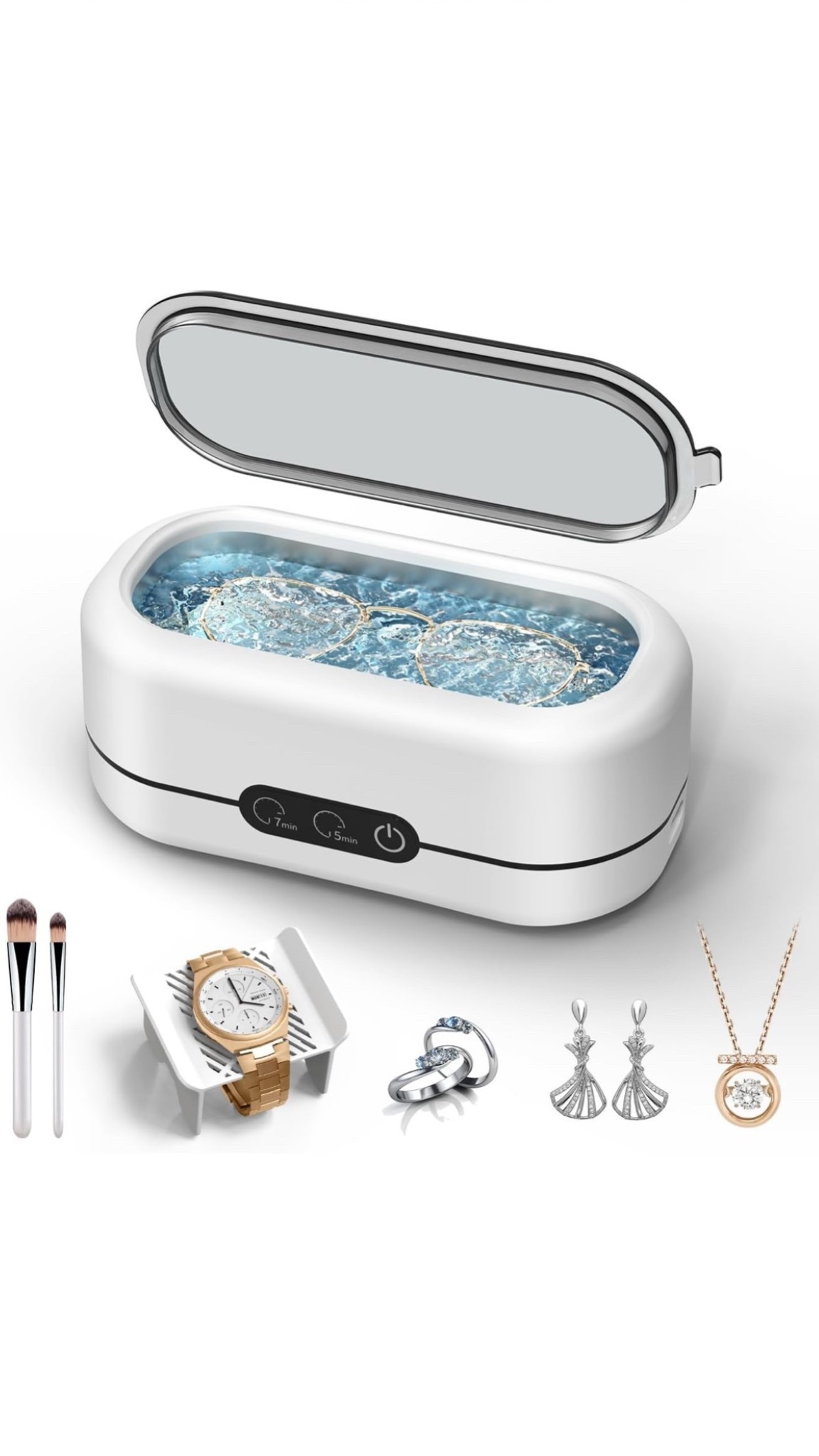 Jewelry cleaner, glasses cleaner, makeup brush! It does it all! 

#LTKSaleAlert #LTKWorkwear #LTKFindsUnder50