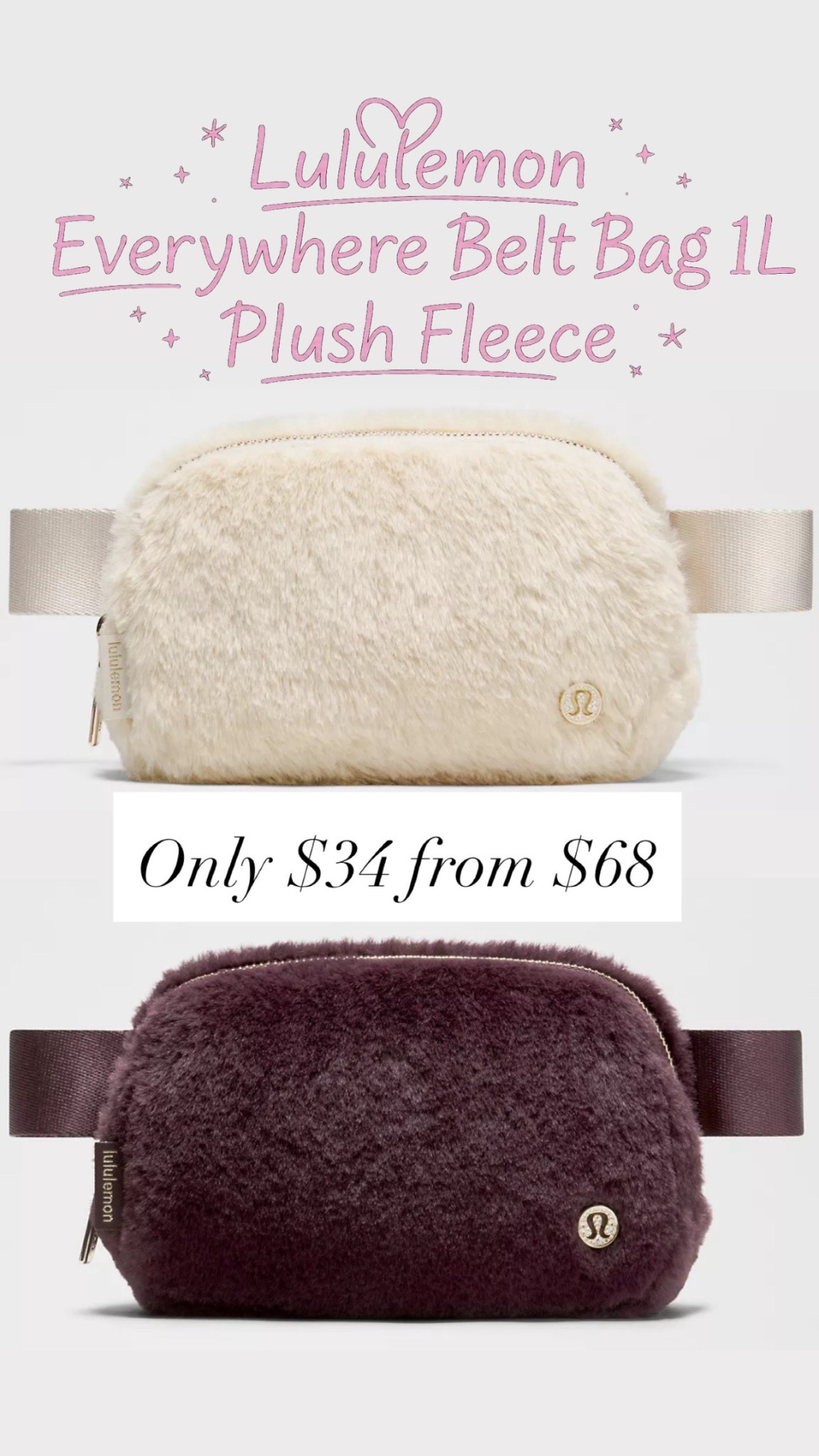 Lululemon plush fleece belt bags are only $34 from $58

#LTKSaleAlert