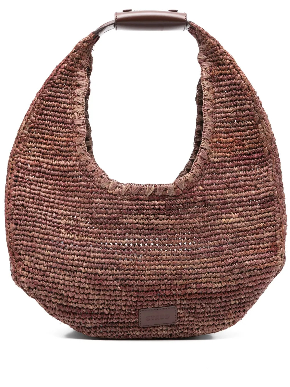 large moon raffia shoulder bag | Farfetch Global