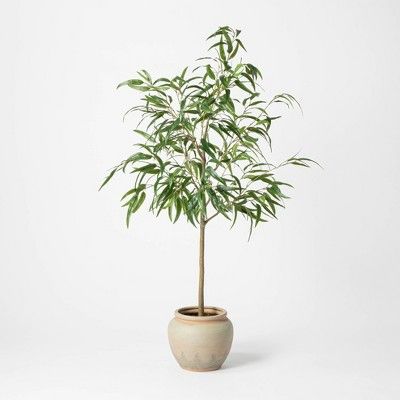 73&#34; Artificial Weeping Eucalyptus Tree in Pot - Threshold&#8482; designed with Studio McGee | Target