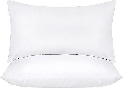 Utopia Bedding Throw Pillows Insert (Pack of 2, White) - 12 x 20 Inches Bed and Couch Pillows - I... | Amazon (US)