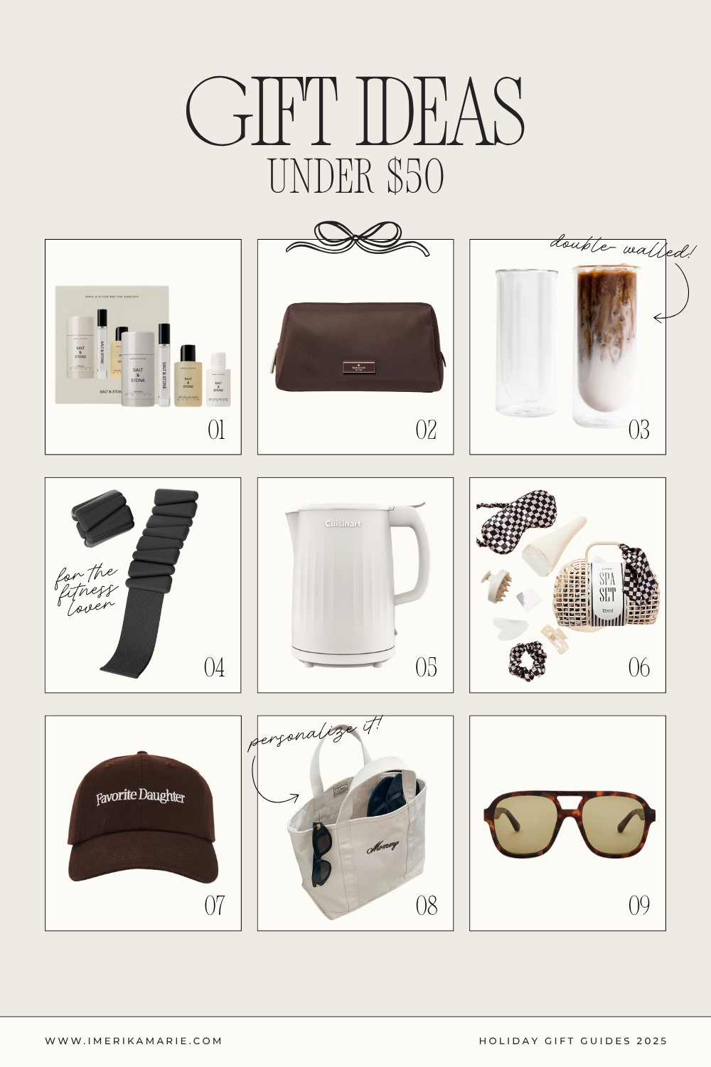 Holiday Gift Guide under $50. Gifts for her. Gifts for him. Gifts for boyfriend. Gifts for girlfriend. Gifts for mom. Gifts for dad. Gifts for best friends.  

 

#LTKCyberWeek #LTKGiftGuide #LTKHoliday