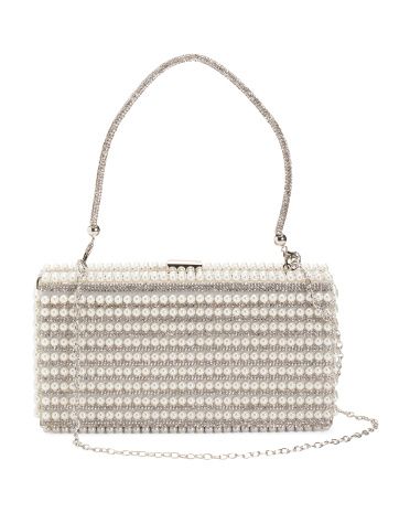 Pearl Minauderie With Silver Tone Hardware | Handbags | Marshalls | Marshalls