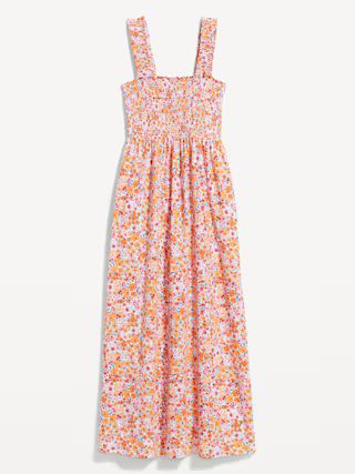 Fit & Flare Smocked Midi Dress for Women | Old Navy (US)