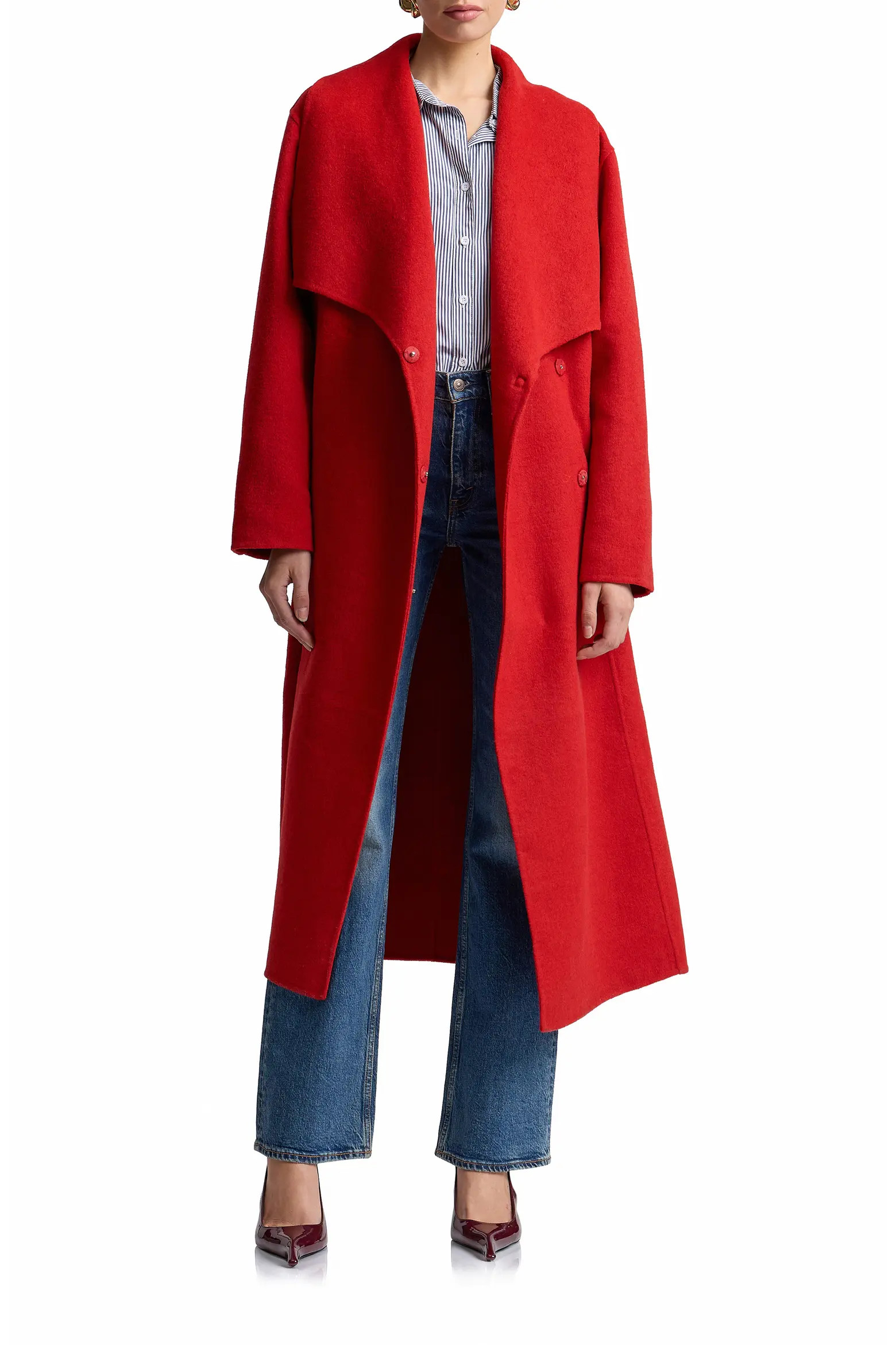 Shawl Collar Long Coat (Women) | Nordstrom | Nordstrom