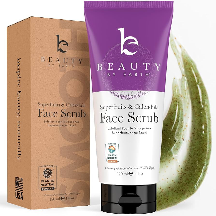 Exfoliating Face Scrub & Exfoliating Face Wash (2 in 1) - Face Exfoliator Scrub, Microdermabrasio... | Amazon (US)