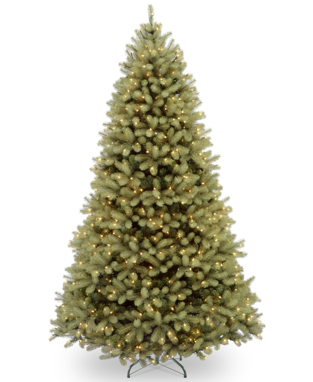 National Tree Company 9' Feel Real Downswept Douglas Fir Tree With 900 Dual Color Led Lights & PowerConnect - Green | Macy's