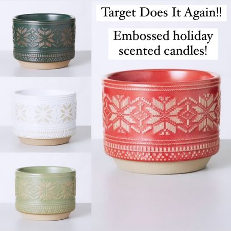 The “IT” candle of the season coming in HOT from Target!!

These gorgeous embossed ceramic jar candles are going FAST!!  Grab one or the whole collection for $14.99 each!!

Pine, balsam, spruce, mulled spice, Christmas, holiday, Christmas candle, candles, target finds, target Christmas.

#TargetChristmas #Christmas #Target #Holiday #Candles #ChristmasCandle 


#LTKHoliday #LTKSeasonal #LTKhome