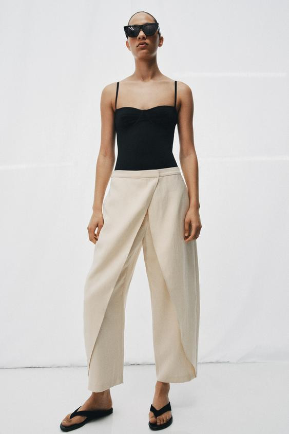 CROSSOVER FRONT PANTS ZW COLLECTION | Zara US
