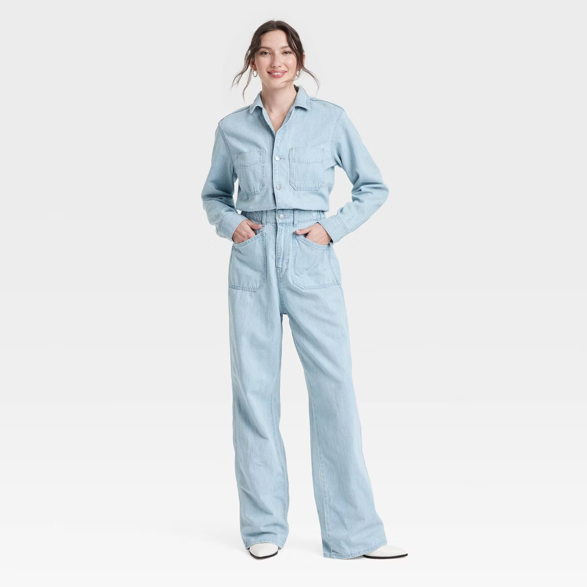 Women's Denim Baggy Jumpsuit - Universal Thread™ | Target
