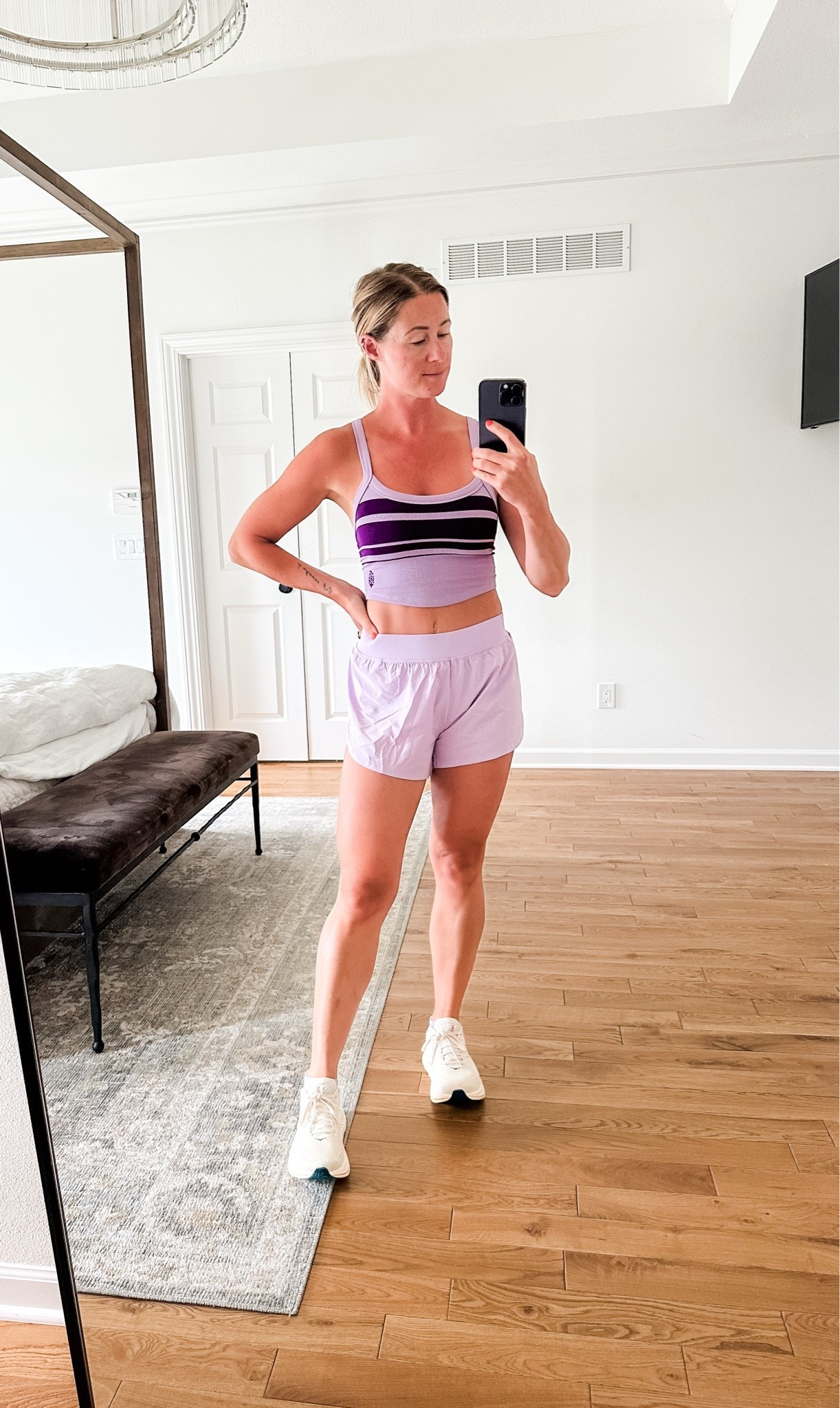 Low key obsessed with the new sneakers (still on sale!)!! Also picked up this cropped tank- original price $40 and half off! Other colors available, and solid as well. I have in a few colors and love. And GOAT shorts IYKYK

#LTKfitnessgoals #LTKActive #LTKmomlife