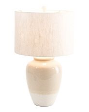 26.5in Two Tone Glazed Table Lamp | Marshalls