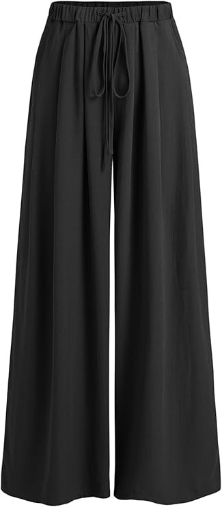 CIDER Elastic Waist Wide Leg Trousers | Amazon (US)