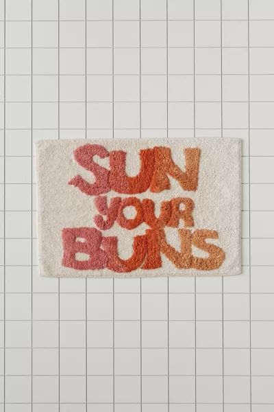 Sun Your Buns Bath Mat | Urban Outfitters (US and RoW)