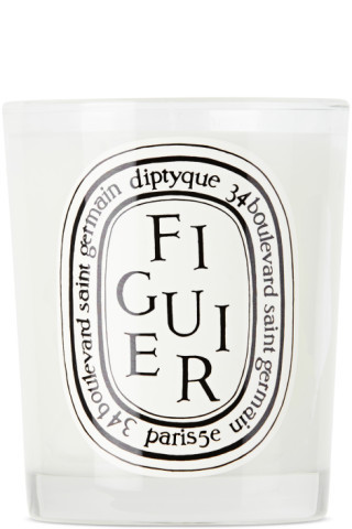 Diptyque - Bougie blanche à parfum de figuier, 190 g | SSENSE