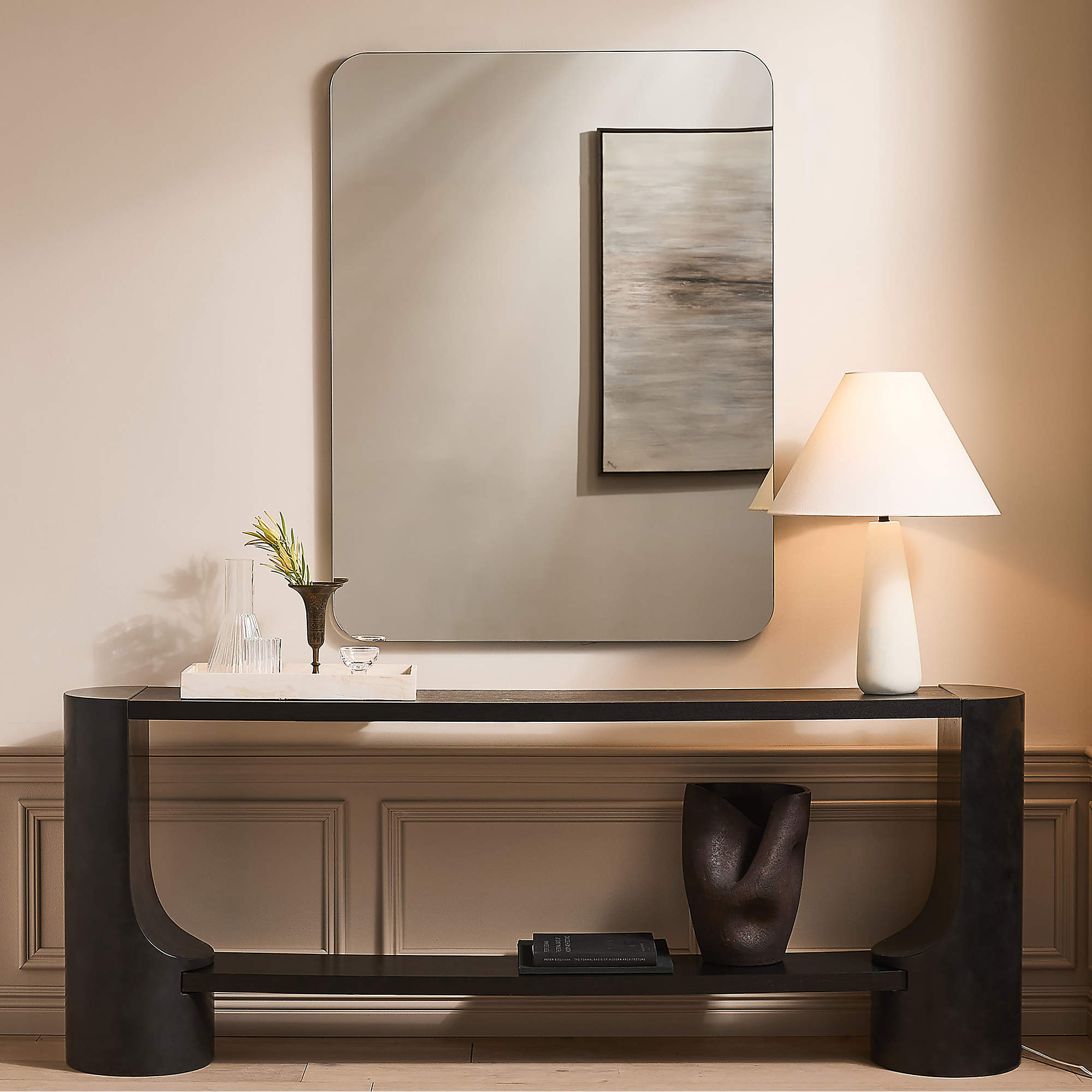 Polar White Cement Table Lamp + Reviews | CB2 | CB2
