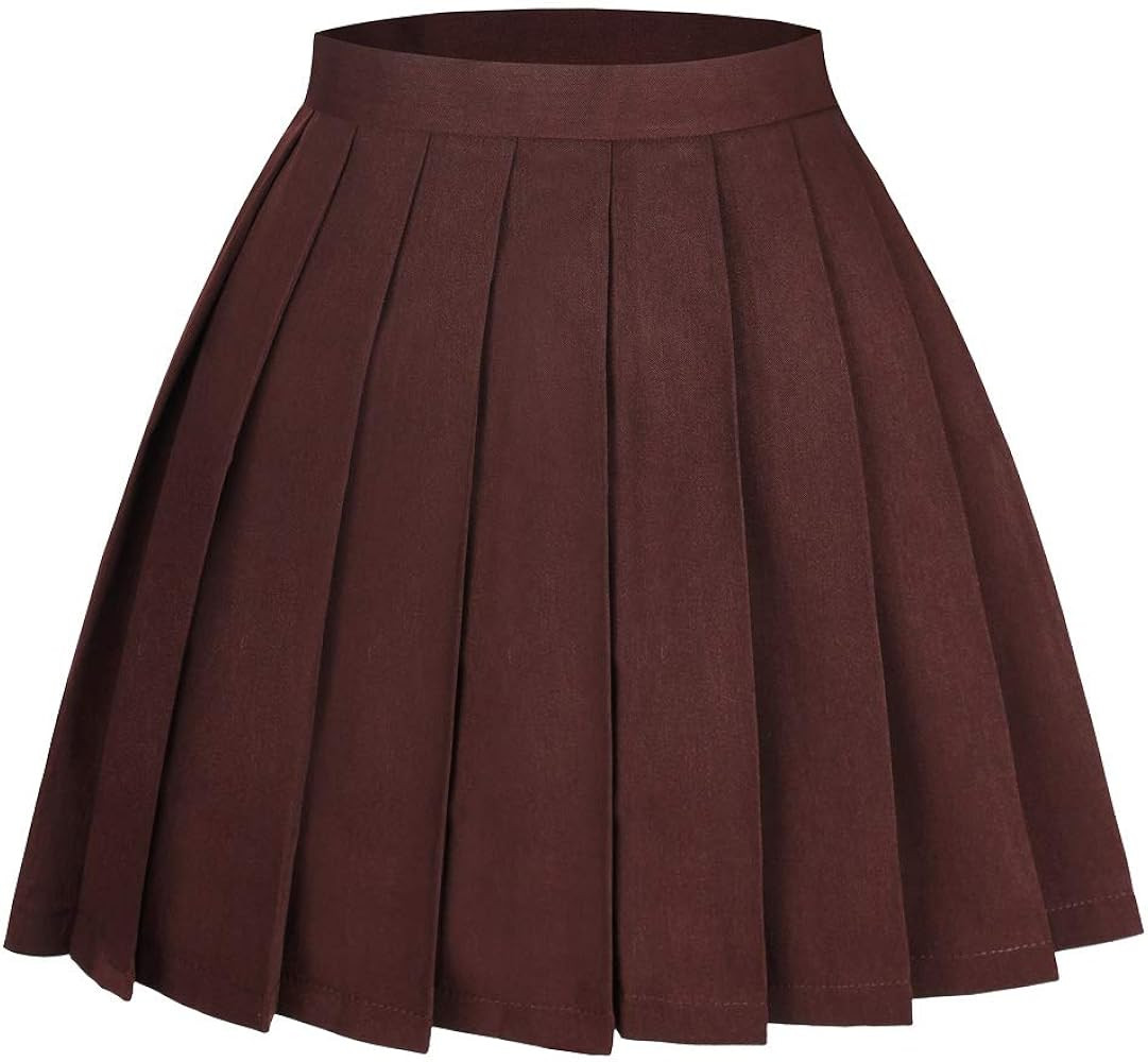 Women's High Waist Pleated Cosplay Cheer Skirt Mini School Tennis Skirts Thanksgiving Day Christm... | Amazon (US)