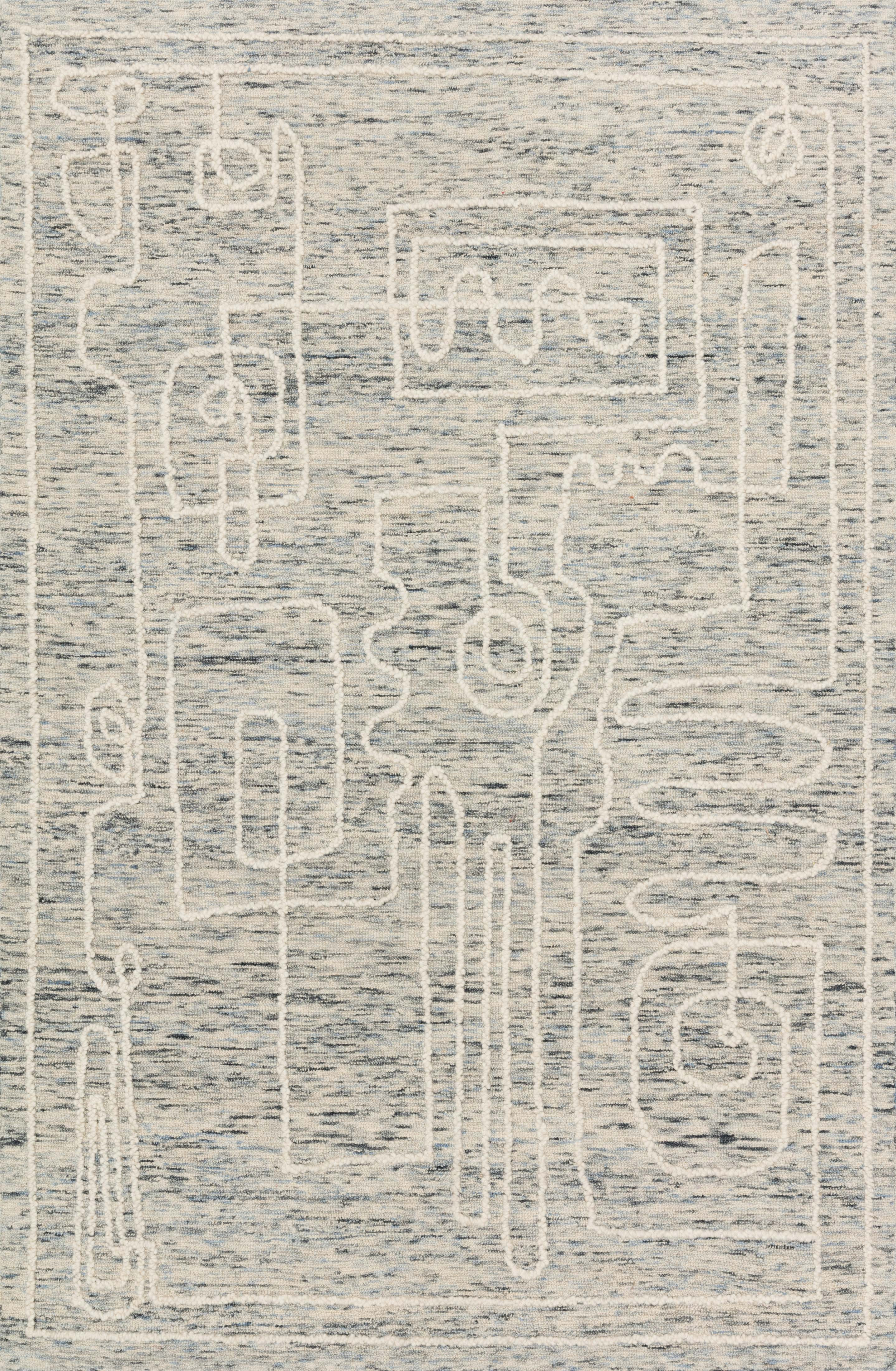 Leela Rug in Sky / White | Burke Decor