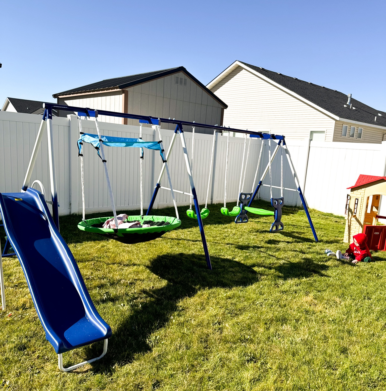 This swing set has been amazing with our little kids!  
