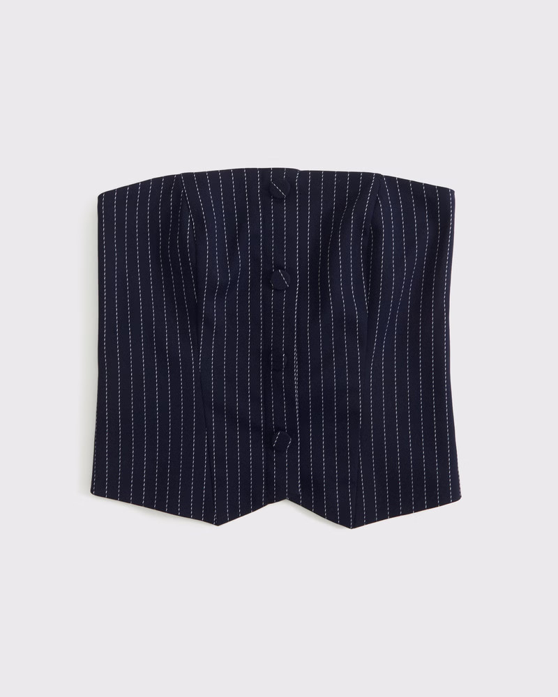 Women's Strapless Cropped Vest Top | Women's Tops | Abercrombie.com | Abercrombie & Fitch (US)
