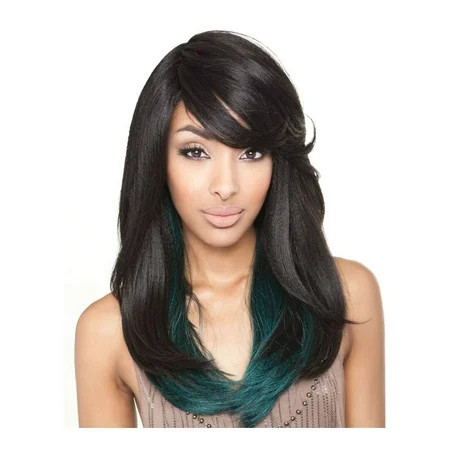 Mane Concept Brown Sugar Human Hair Style Mix Full Wig - BS110 (F1B/30) | Walmart (US)