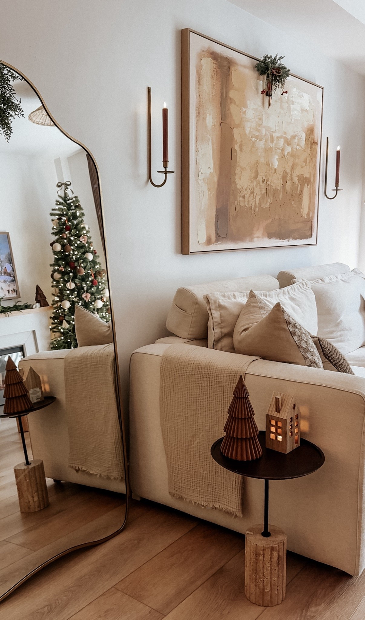 Added these affordable Amazon sconces to go with my new earthy wall art from Z Gallerie and this side table from Target! 

They feel elevated and am so excited about the additions! 

#LTKStyleTip #LTKHoliday #LTKHome