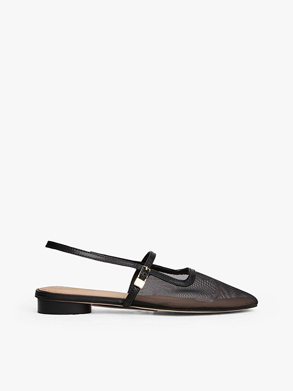Mesh Slingback Round Heel Ballerinas | Tommy Hilfiger UK