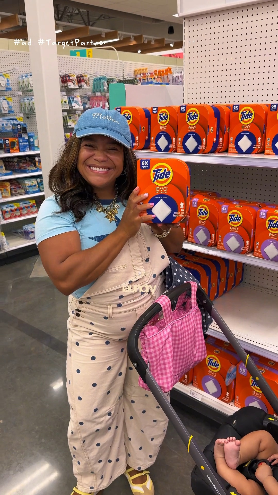 #AD #TargetPartner This issss a story of a mom, who cleans all day long!! If I can make 1 chore easier,I call it a win!! Restocked on a laundry day fav, @tidelaundry evo!! Love that I can pop them in my washer, throw my clothes in and that's it!! low maintenance without sacrificing the clean!! for my laundry day favs at @target" #Tideevo #target #BackToCollege  @shop.ltk #liketkit #tideevo