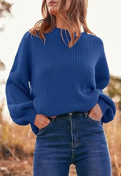 PRETTYGARDEN Womens Sweaters Fall 2023 Oversized Chunky Knitted Pullover Sweater Casual Long Slee... | Amazon (US)