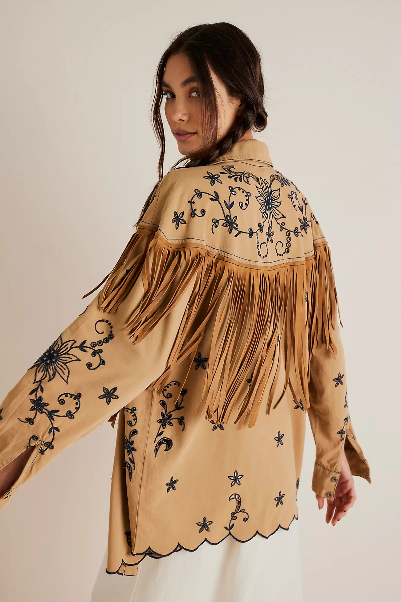 Great Plains Fringe Denim Top | Free People (Global - UK&FR Excluded)