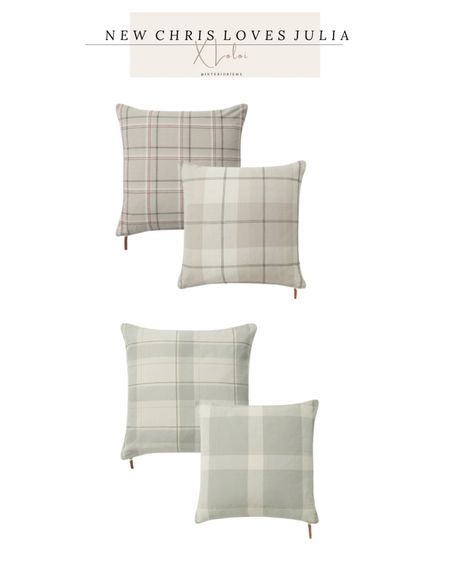 New pillows Chris loves Julia x loloi . Plaid pillows reversible, neutral pillows 

#LTKstyletip #LTKsalealert #LTKhome