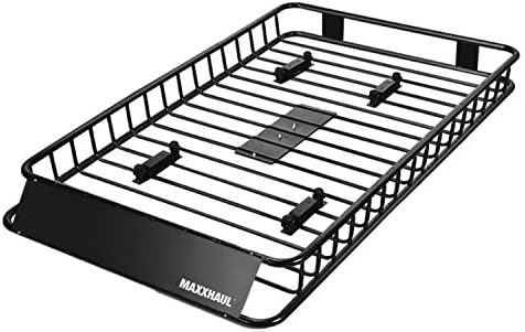 MAXXHAUL 50506 64" x 39" x 6" Heavy-Duty Universal Steel Roof Rack , Black | Amazon (US)