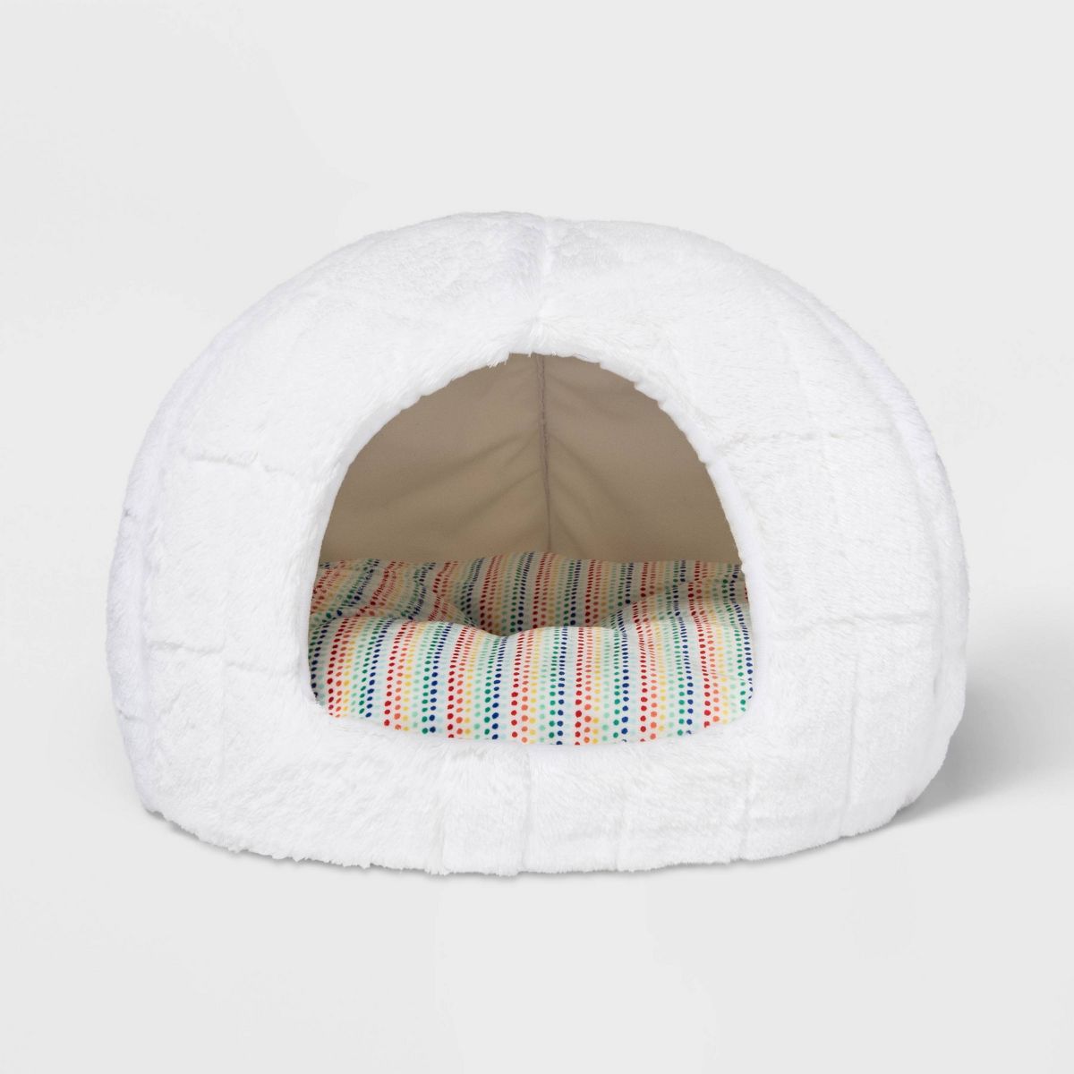 Gingerbread Playhouse Snow Fort Cave Cat Enclosed Bed - Wondershop™ White S | Target