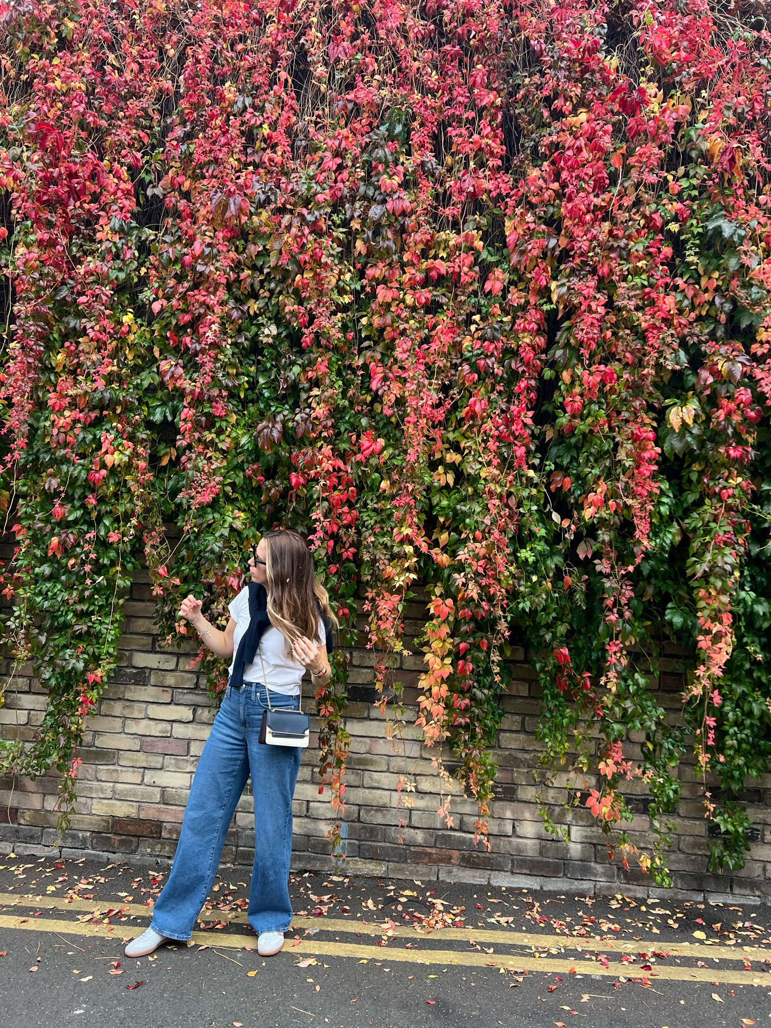 Wearing vs styling, white tee outfit, simple outfit, simple style, strathberry bag, wide leg denim, sustainable fashion 

#LTKworkwear #LTKxMadewell #LTKtravel