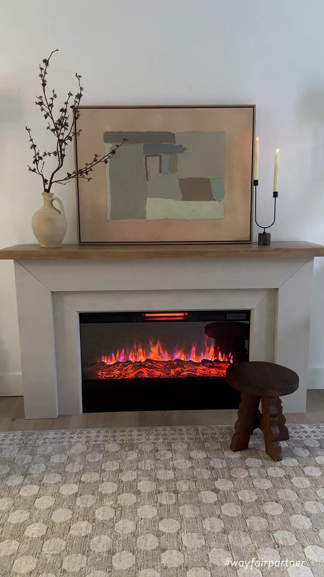 Viral fireplace back in stock! @Wayfair #wayfairpartner #wayfair