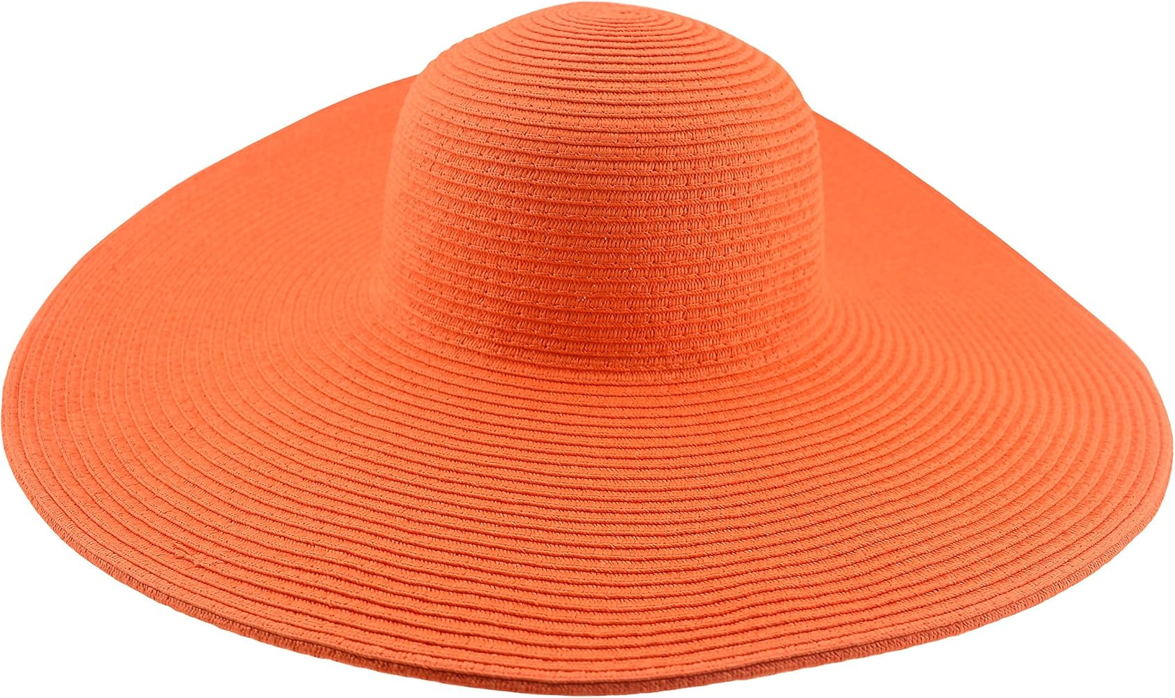 Wowlife Wide Brim Roll-up Big Beautiful Solid Color Floppy Hat | Amazon (US)