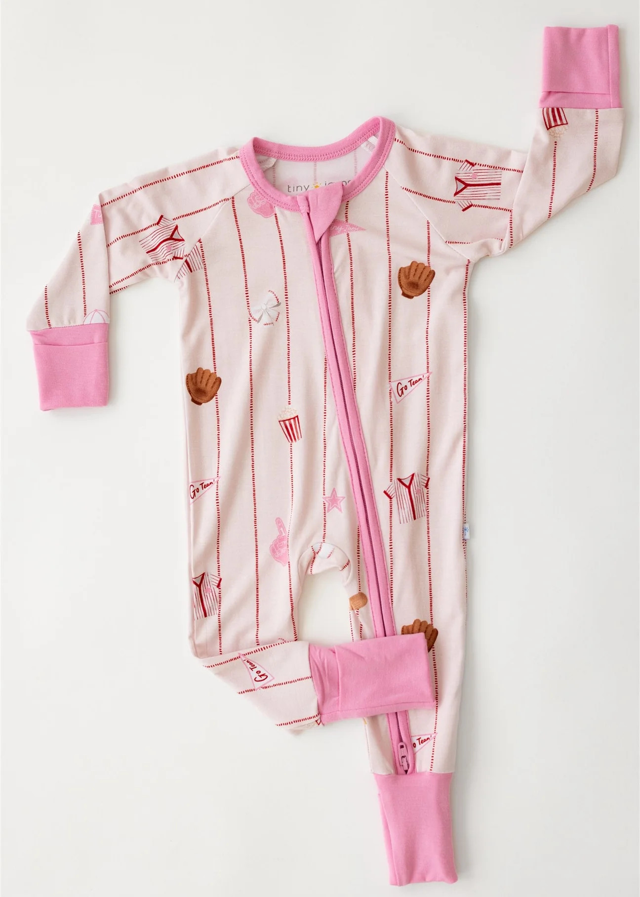 Batter Up Pink Zippy | Tiny Jams