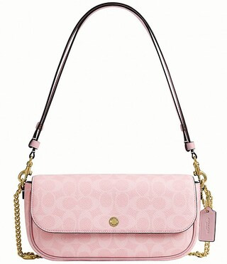 Boxed Brook Signature Canvas Flap Charm Chain Shoulder Bag | Dillard's