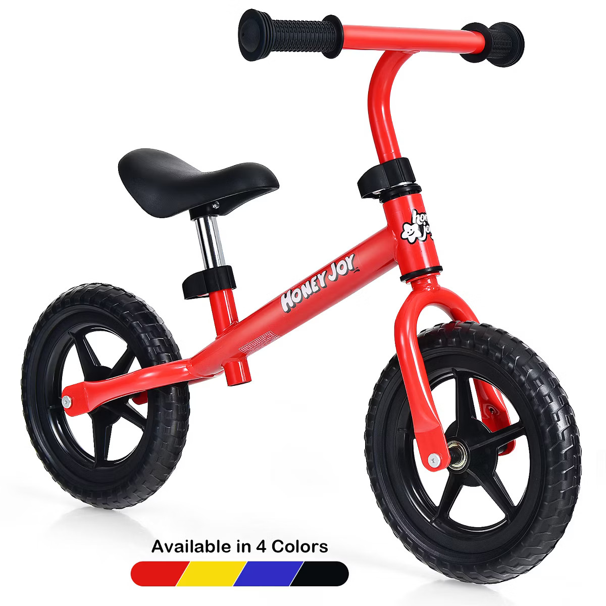 HoneyJoy Kids Balance Bike No Pedal Training Bicycle w/Adjustable Handlebar & Seat Yellow\Black\B... | Target