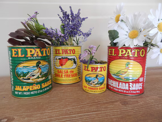 El Pato Mexican Small Cans. Unique idea for Fiesta Decorations. Birthday Brunch Centerpieces, Bri... | Etsy (US)